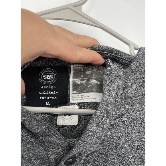 Wheel Wash By Analog Clothing Co Gray‎ Hoodie Size Medium - Picture 3 of 9